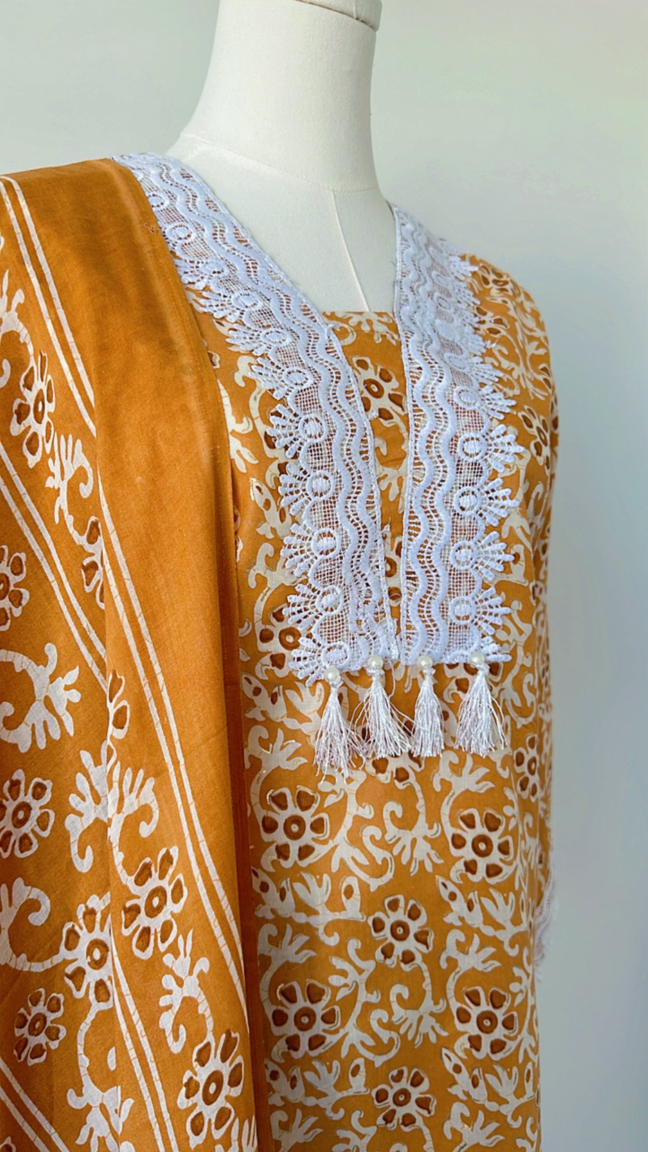 Cotton Lace Suit
