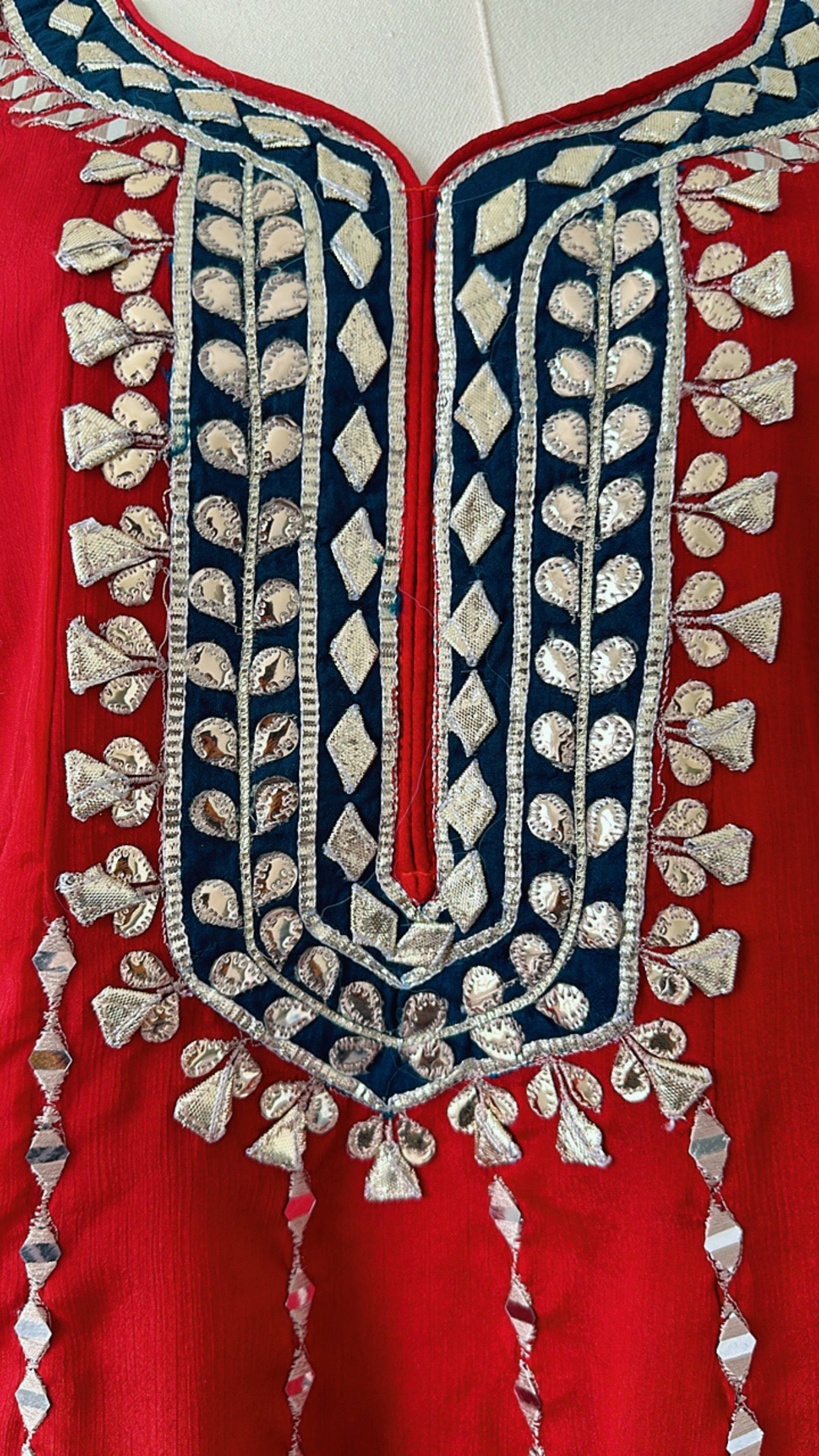 Red Radiance Dhoti Suit