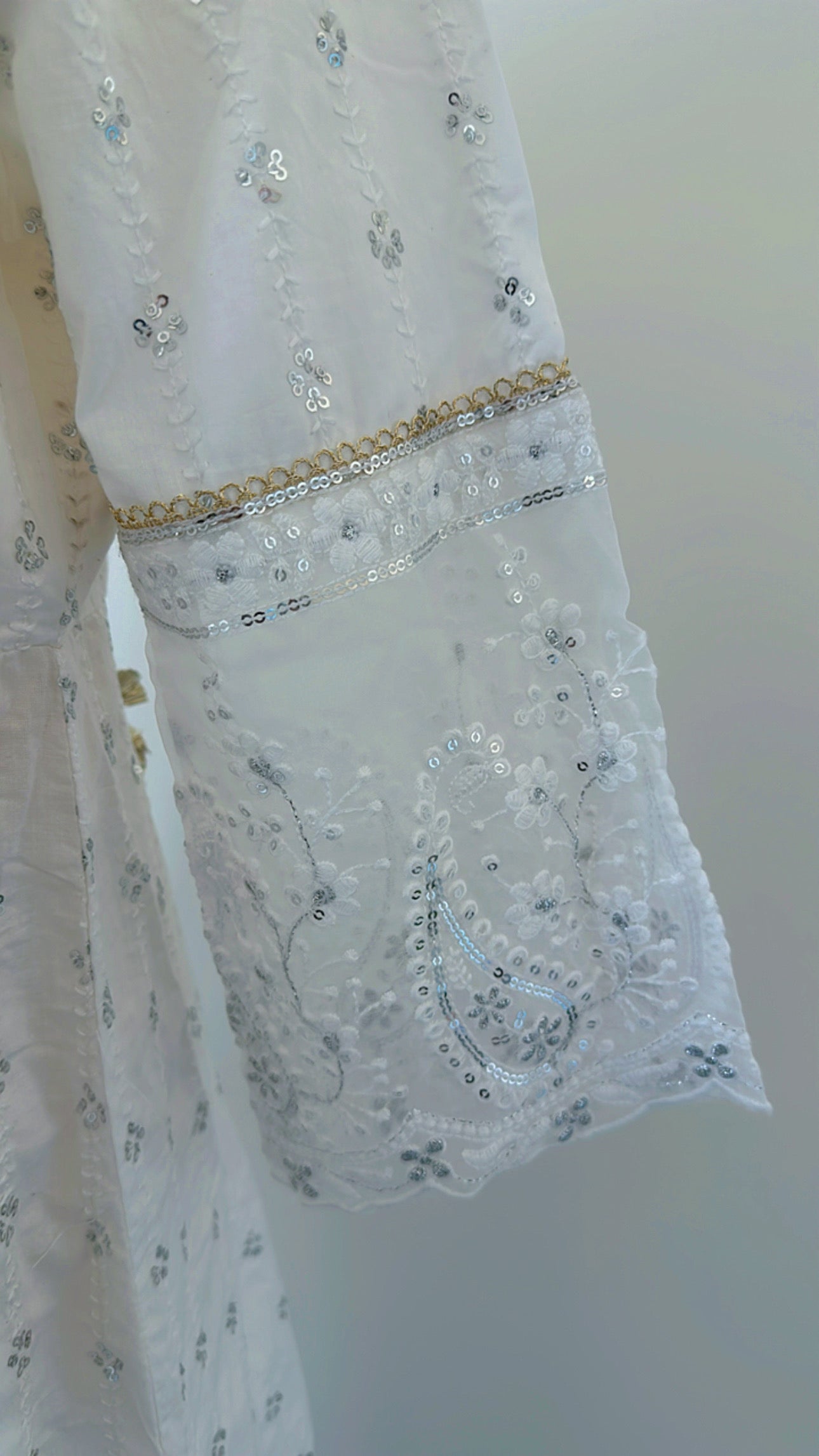 Silver Snowflake Anarkali